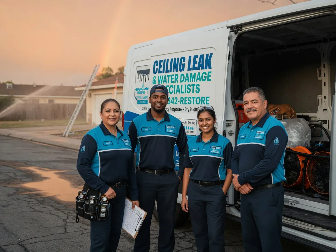 Ceiling Leak Cleanup company in Justin, TX