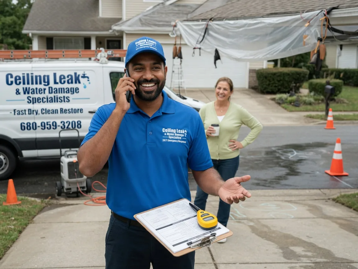 Ceiling Leak Cleanup Justin, TX FAQs